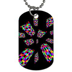 Colorful Abstraction Dog Tag (two Sides)