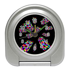 Colorful Abstraction Travel Alarm Clocks