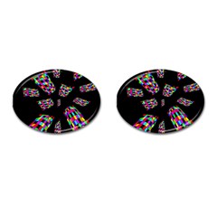 Colorful Abstraction Cufflinks (oval)