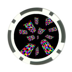 Colorful Abstraction Poker Chip Card Guards (10 Pack) 