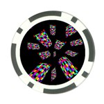 Colorful abstraction Poker Chip Card Guards (10 pack)  Front