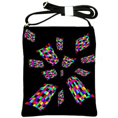 Colorful Abstraction Shoulder Sling Bags by Valentinaart