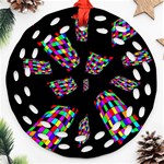 Colorful abstraction Ornament (Round Filigree)  Front