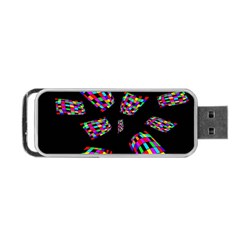 Colorful Abstraction Portable Usb Flash (one Side)