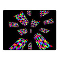 Colorful Abstraction Double Sided Fleece Blanket (small) 