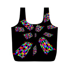 Colorful Abstraction Full Print Recycle Bags (m) 