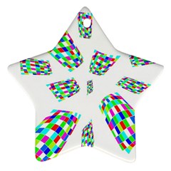 Colorful Abstraction Ornament (star) 