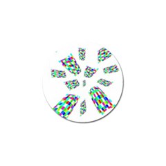 Colorful Abstraction Golf Ball Marker