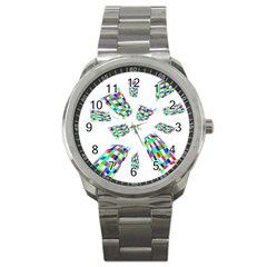 Colorful Abstraction Sport Metal Watch