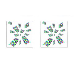 Colorful Abstraction Cufflinks (square)