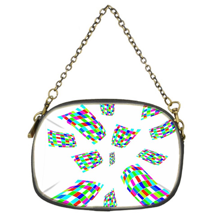 Colorful abstraction Chain Purses (One Side) 