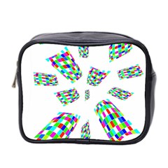 Colorful Abstraction Mini Toiletries Bag 2-side