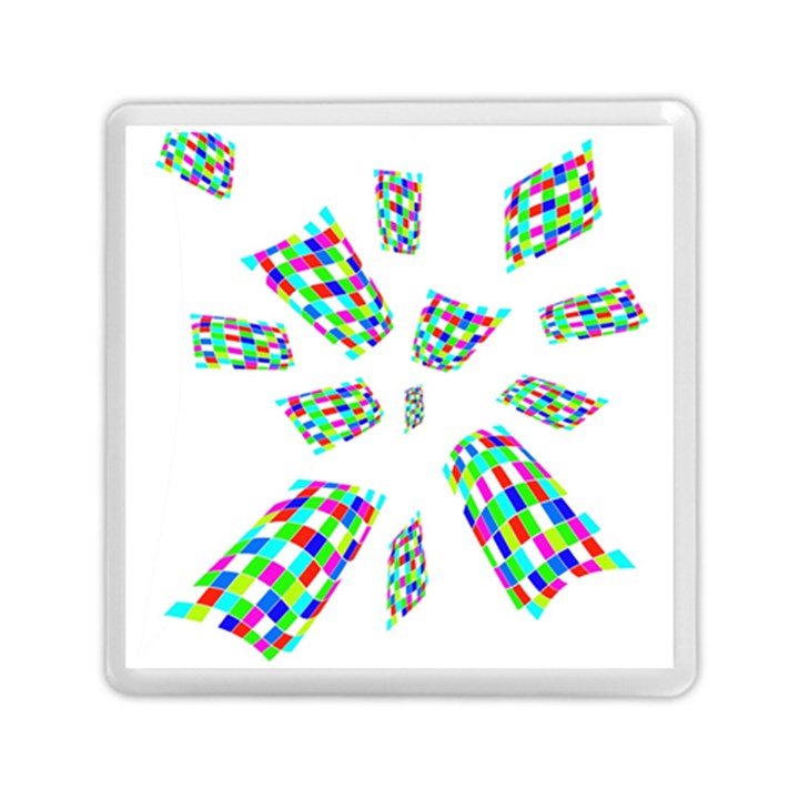 Colorful abstraction Memory Card Reader (Square) 