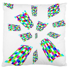 Colorful Abstraction Large Cushion Case (one Side)