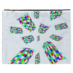 Colorful Abstraction Cosmetic Bag (xxxl) 