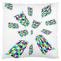 Colorful Abstraction Large Flano Cushion Case (two Sides)