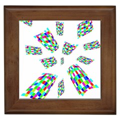 Colorful Abstraction Framed Tiles