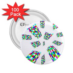 Colorful Abstraction 2 25  Buttons (100 Pack)  by Valentinaart