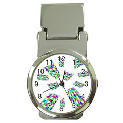 Colorful Abstraction Money Clip Watches