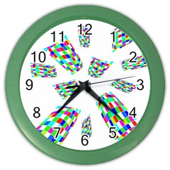 Colorful Abstraction Color Wall Clocks