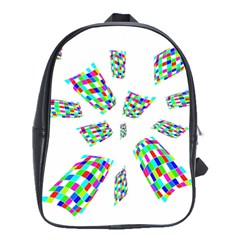 Colorful Abstraction School Bags(large) 