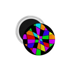 Abstract colorful flower 1.75  Magnets