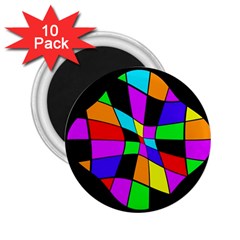 Abstract colorful flower 2.25  Magnets (10 pack) 