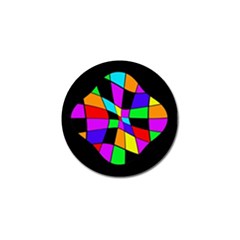 Abstract Colorful Flower Golf Ball Marker by Valentinaart