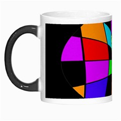 Abstract colorful flower Morph Mugs