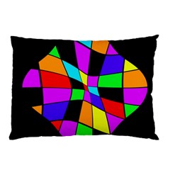 Abstract colorful flower Pillow Case