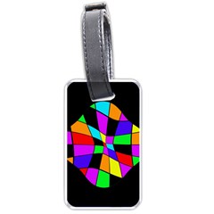 Abstract colorful flower Luggage Tags (One Side) 