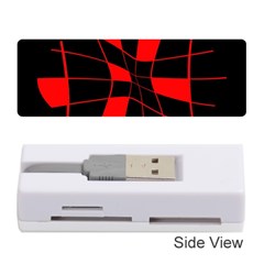 Red Abstract Flower Memory Card Reader (stick) 