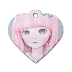 Slow Spring Dog Tag Heart (two Sides)