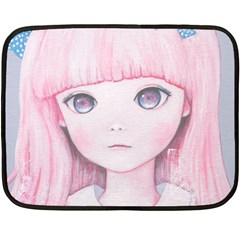 Slow Spring Double Sided Fleece Blanket (mini)  by kaoruhasegawa