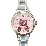 Gamergirl 3 P Round Italian Charm Watch Front