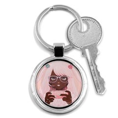 Gamergirl 3 P Key Chains (round) 