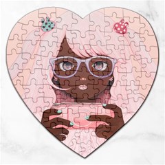 Gamergirl 3 P Jigsaw Puzzle (heart)