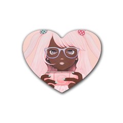 Gamergirl 3 P Rubber Coaster (heart) 