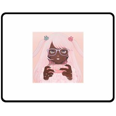 Gamergirl 3 P Double Sided Fleece Blanket (medium) 