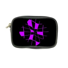 Purple Abstract Flower Coin Purse