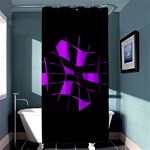 Purple abstract flower Shower Curtain 36  x 72  (Stall)  Curtain(36 X72 ) - 33.26 x66.24  Curtain(36 X72 )