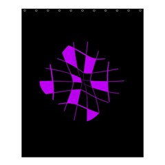 Purple Abstract Flower Shower Curtain 60  X 72  (medium)  by Valentinaart