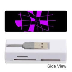 Purple Abstract Flower Memory Card Reader (stick) 