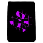 Purple abstract flower Flap Covers (L)  Front