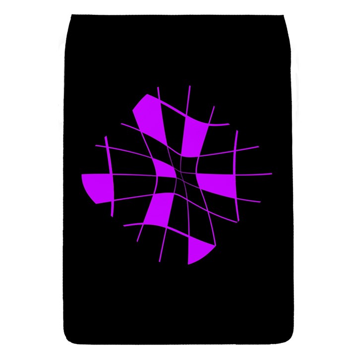 Purple abstract flower Flap Covers (L) 