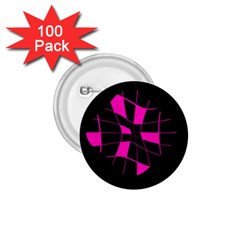 Pink Abstract Flower 1 75  Buttons (100 Pack) 