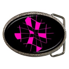 Pink Abstract Flower Belt Buckles