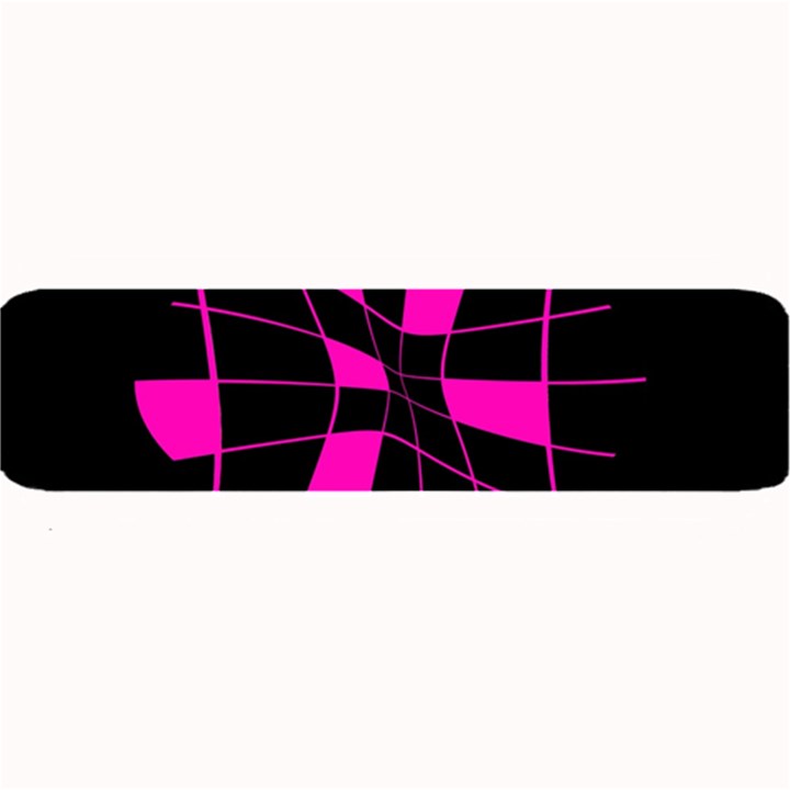 Pink abstract flower Large Bar Mats