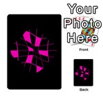 Pink abstract flower Multi-purpose Cards (Rectangle)  Back 2