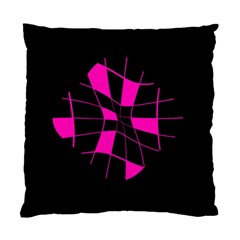 Pink Abstract Flower Standard Cushion Case (one Side)